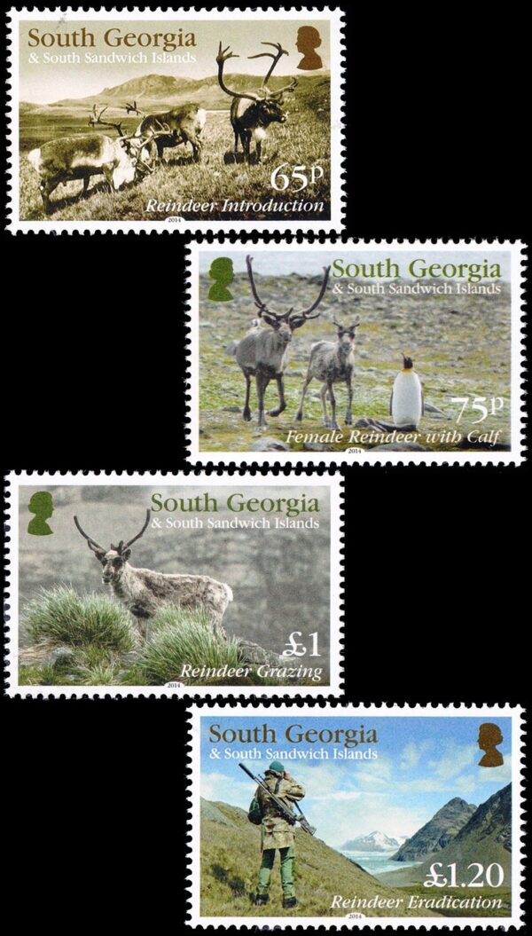 SOUTH GEORGIA/STAMPS, 2014 - YV  606/09 - FAUNA - 4 VALUES - MNH