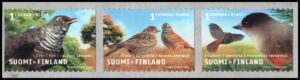 FINLANDIA/SELLOS, 2003 - FAUNA - AVES - YV 1595/97 - 3 VALUES - AUTOADHESIVOS - NUEVO