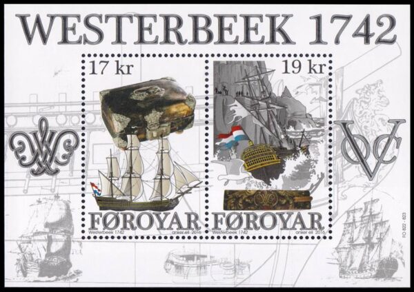 ISLAS FAROES/SELLOS, 2016- BARCOS - BANDERA - YV F 842 - BLOQUE - NUEVO