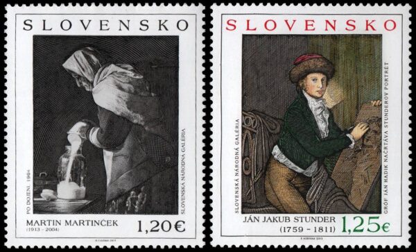 ESLOVAQUIA/SELLOS, 2013 - PINTURAS - YV 630/31 - 2 VALORES - NUEVO