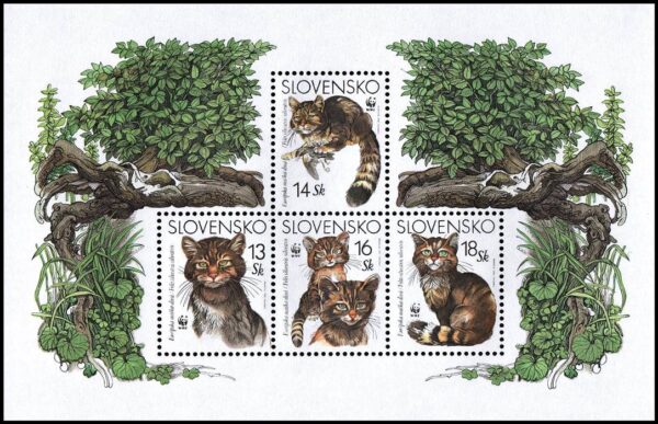 ESLOVAQUIA/SELLOS, 2003 - W.W.F. - GATO SALVAJE EUROPEO - YV BF 21 - BLOQUE - NUEVO