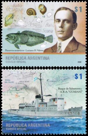 ARGENTINA/SELLOS, 2008 - ANTARTIDA ARGENTINA - CAT GJ 3663/64 - 2 VALORES - NUEVO