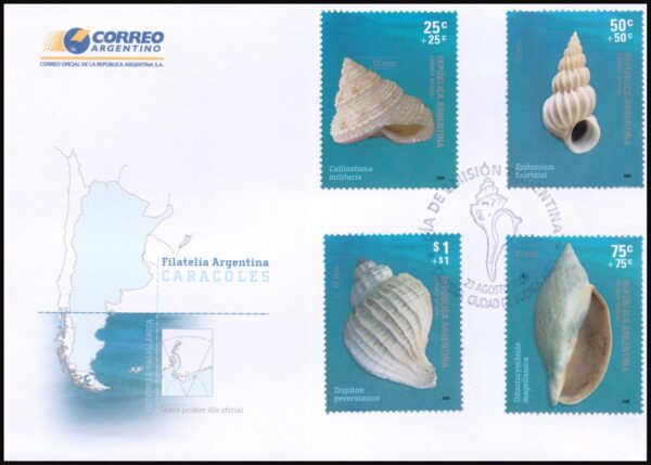 ARGENTINA/SELLOS, 2008 - CARACOLES