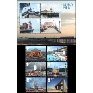 GREAT BRITAIN/STAMPS, 2014 - ARCHITECTURE  - LIGHTHOUSES - YV 4044/49 + F 4050 - 6 VALUES + SOUVENIR SHEET - MNH