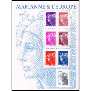 FRANCE/STAMPS, 2011 - MARIANNE & EUROPA - YV F 4614 - SOUVENIR SHEET - MNH