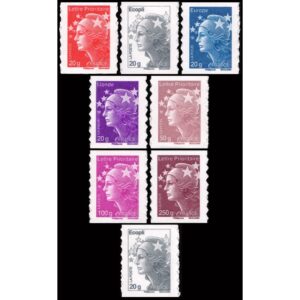 FRANCE/STAMPS, 2011 - MARIANNE - DEFINITIVES - YV AUT 599/6000 - 2 VALUES - SELF-ADHESIVE STAMPS