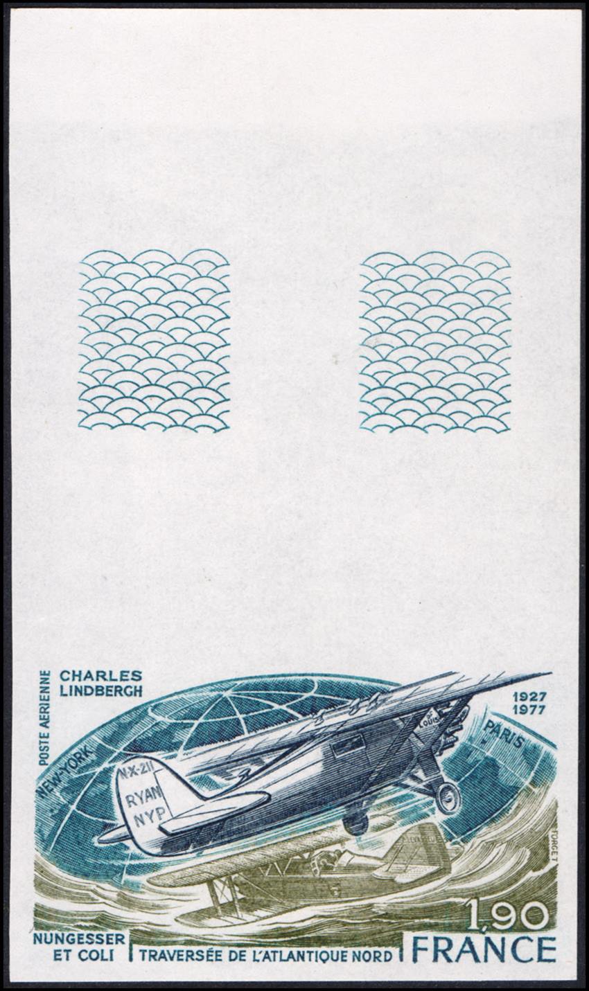 FRANCIA/SELLOS, 1977 - AVIONES - YV 50 - 1 VALOR - SIN DENTAR
