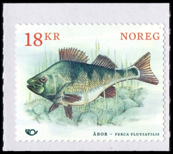 NORUEGA/SELLOS, 2018 - PECES - 1 VALOR - AUTOADHESIVO - NUEVO