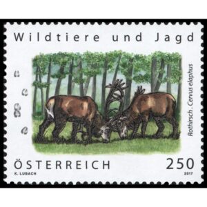 AUSTRIA/SELLOS, 2017 - FAUNA - CIERVO ROJO - YV 3190 - 1 VALOR - NUEVO