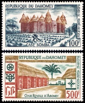 REPUBLICA DE DAHOMEY/SELLOS, 1960 - VISTAS - YV A 18/19 - 2 VALORES - NUEVO