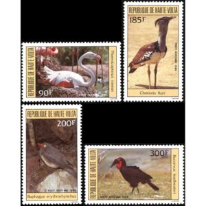 REPUBLIC OF UPPER VOLTA/STAMPS, 1984  - BIRDS - YV 256/59 - 4 VALUES - MNH