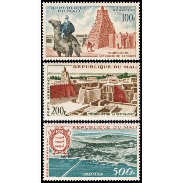 MALI/SELLOS, 1961 - VISTAS - YV A 12/14 - 3 VALUES - MNH