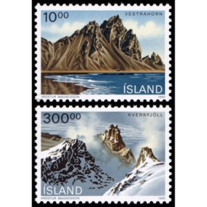 ISLAND/STAMPS, 1991 - ROCKS - COASTAL LANDSCAPES - YV 693/94 - 2 VALUES - MNH