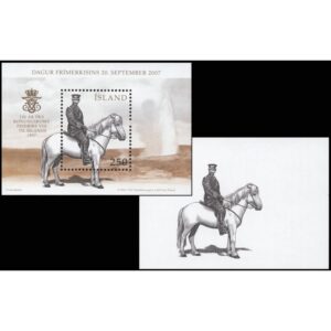 ISLAND/STAMPS, 2007 - ROYALTY - FREDERICK VII OF DENMARK -  YV BF 44 -  SOUVENIR SHEET - MNH