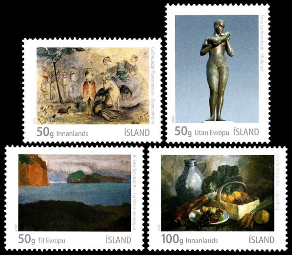 ISLANDIA/SELLOS, 2012 - ARTE ISLANDES - YV 1297/300 - 4 VALORES - NUEVO