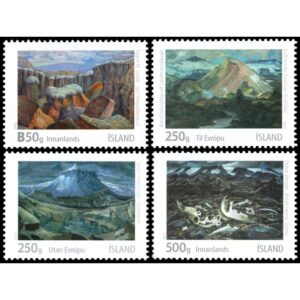 ISLAND/STAMPS, 2013 - ICELANDIC ART - YV 1334/37 - 4 VALUES - MNH