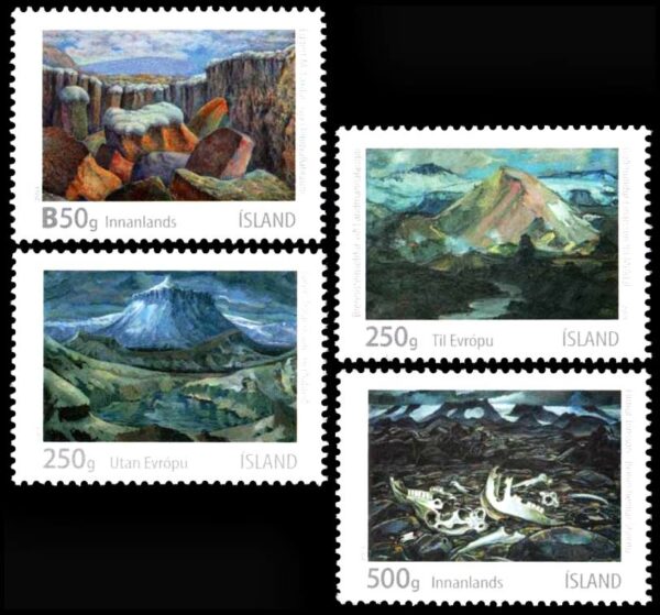 ISLANDIA/SELLOS, 2013 - ARTE ISLANDES - YV 1334/37 - 4 VALORES - MNH