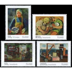 ISLAND/STAMPS, 2014 - ICELANDIC ART - YV 1371/74 - 4 VALUES - MNH