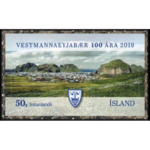 ISLANDIA/SELLOS, 2019 - CIUDAD DE VESTMANNAEYJAR 1 VALOR - AUTOADHESIVO