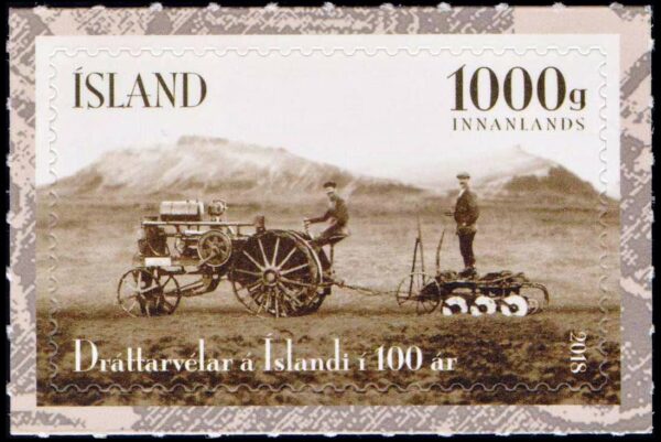 ISLANDIA/SELLOS, 2018 - AGRICULTURA - TRACTOR - 1 VALOR - AUTOADHESIVO - NUEVO