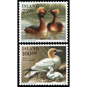 ISLAND/STAMPS, 1991 - BIRDS - YV 691/92 - 2 VALUES - MNH