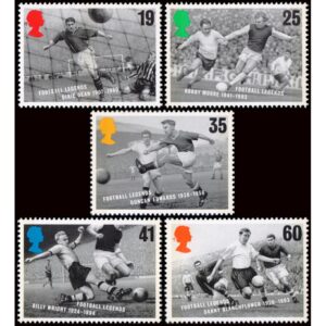 GREAT BRITAIN/STAMPS, 1996 - SOCCER - YV 1871/75 - 5 VALUES - MNH