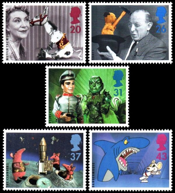 GREAT BRITAIN/STAMPS, 1996 - TELEVISION SERIES - YV 1910/14 - 5 VALUES - MNH