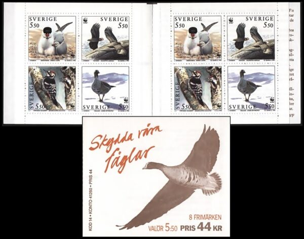 SWEDEN/STAMPS, 1994 - W.W.F. PROTECTION OF BIRDS - YV C 1829 - BOOKLET