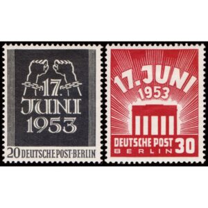BERLIN/SELLOS, 1953 - HISTORIA - YV 96/97 - 2 VALUES - NUEVO - BISAGRA