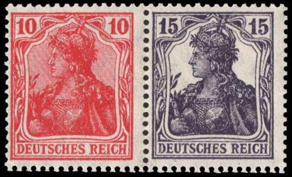 ALEMANIA REICH/SELLOS, 1915 - GERMANIA - CAT MICHEL W 12 - PAR - NUEVO - BISAGRA