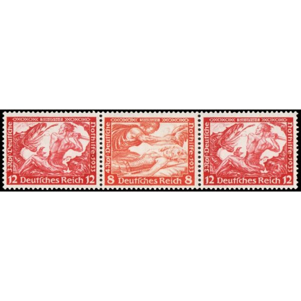 ALEMANIA REICH/SELLOS, 1933 - MUSICA - RICHARD WAGNER - CAT MICHEL W 56 - ZUSAMMENDRUCKE - NUEVO - MINT