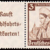 ALEMANIA REICH/SELLOS, 1935 - TRAJES TIPICOS - CAT MICHEL W 102 - ZUSAMMENDRUCKE - NUEVO - BISAGRA