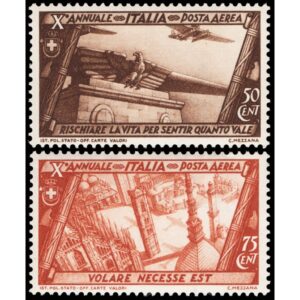 ITALIA/SELLOS, 1932 - HISTORIA DE ITALIA - YV 39/40 - 2 VALORES - NUEVO - MINT