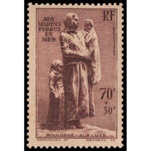 FRANCIA/SELLOS, 1939 - MONUMENTO A LOA MARINOS PERDIDOS EN EL MAR - YV 447 - 1 VALOR - MNH