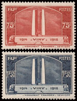 FRANCIA/SELLOS, 1936 - MONUMENTOS - YV 316/17 - 2 VALORES - NUEVO - MINT