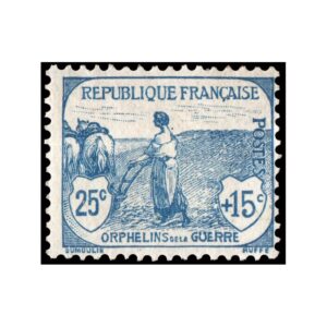 FRANCIA/SELLOS, 1917-18 - A BENEFICIO DE LOS HUERFANOS DE LA GUERRA - YV 151 - 1VALOR - NUEVO - BISAGRA