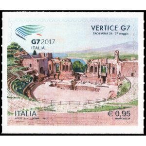 ITALIA/SELLOS, 2017 - TEATRO GRIEGO DE TAORMINA - YV 3744 - 1 VALOR - AUTOADHESIVO