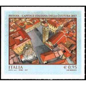 ITALIA/SELLOS, 2017 - PISTOIA CAPITAL DE LA CULTURA ITALIANA - YV 3743 - 1 VALOR - AUTOADHESIVO