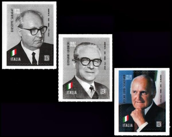 ITALIA/SELLOS, 2018 - PRESIDENTES ITALIANOS - YV 3809/11 - 3 VALORES - AOUTOADHESIVOS