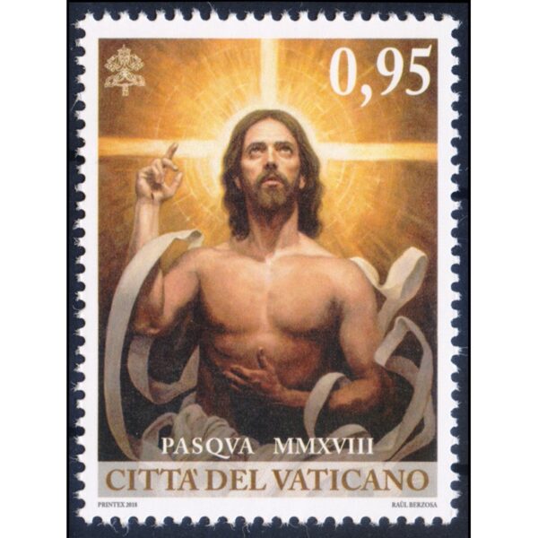 VATICANO/SELLOS, 2018 - PASCUA - YV 1777 - 1 VALOR - NUEVO