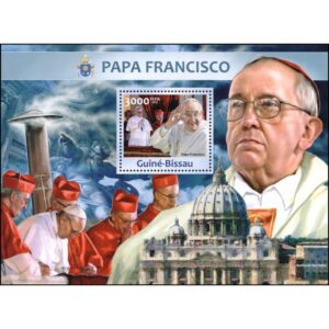GUINEA BISSAU/STAMPS, 2013 - POPE FRANCIS - MINI SHEET - MNH