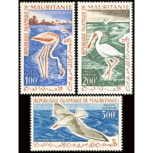 MAURITANIA/STAMPS, 1961 - BIRDS - YV A 18/20 - 3 VALUES - MNH