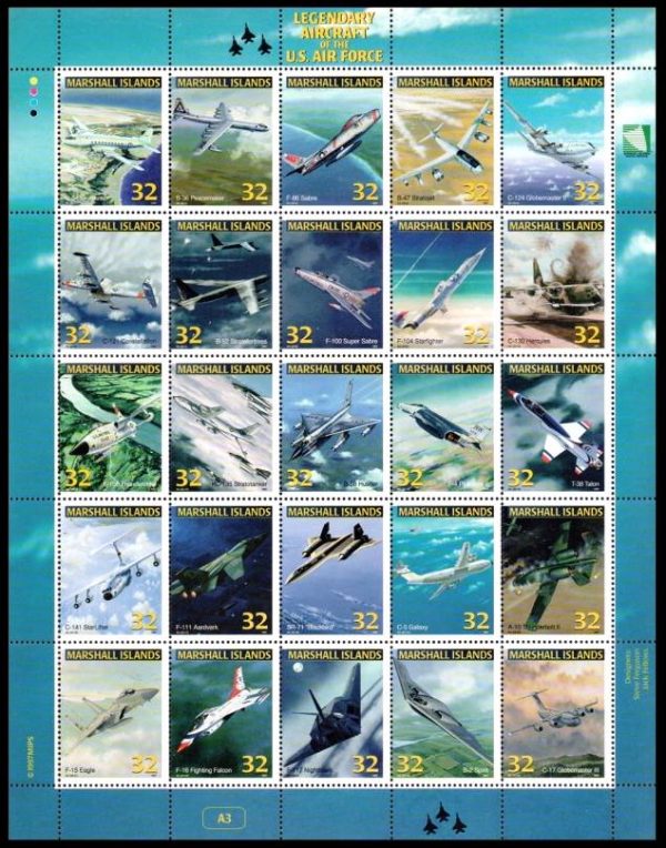 MARSHALL/SELLOS, 1997 - AVIONES - YV 802826 - HOJITA - NUEVO