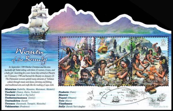 PITCAIRN/SELLOS, 2017 - BARCOS - MAPAS - YV BF 67 - BLOQUE - NUEVO