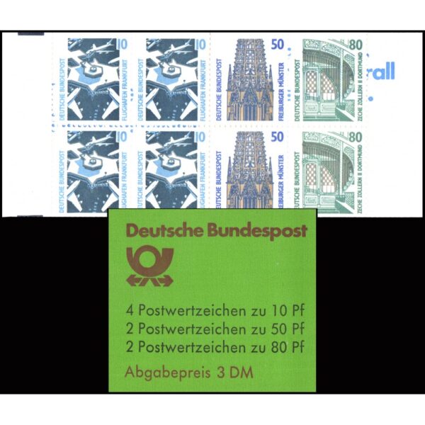 ALEMANIA/SELLOS, 1988 - CURIOSIDADES - ORDINARIOS - YV C 1179 b I - CARNET - NUEVO