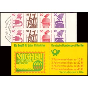 BERLIN/SELLOS 1972 - ORDINARIOS - PREVENCION DE ACCIDENTES - YV C 395c - CARNET - NUEVO