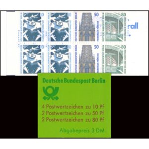 BERLIN/SELLOS, 1988 - CURIOSIDADES - SELLOS ORDINARIOS - YV C 759b - CARNET - NUEVO