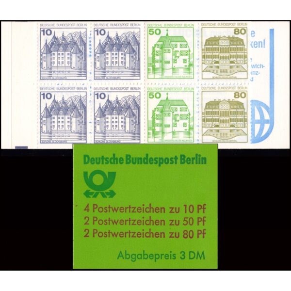 BERLIN/SELLOS, 1982 - CASTILLOS - SELLOS ORDINARIOS - YV C 633b - CARNET - NUEVO