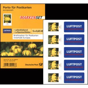 ALEMANIA/SELLOS, 2009 - FLORES - SELLOS ORDINARIOS - YV C 2532 - CARNET - AUTOADHESIVO