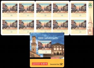 GERMANY/STAMPS, 207 - EUROPEAN VILLAGES - FÜRTH VILLAGES (BAVIERA) - YV C 2405 - BOOKLET - SELF-ADHESIVE STAMPS
